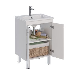 Тумба под раковину Lemark Romance LM07R60T 60 см белый глянец